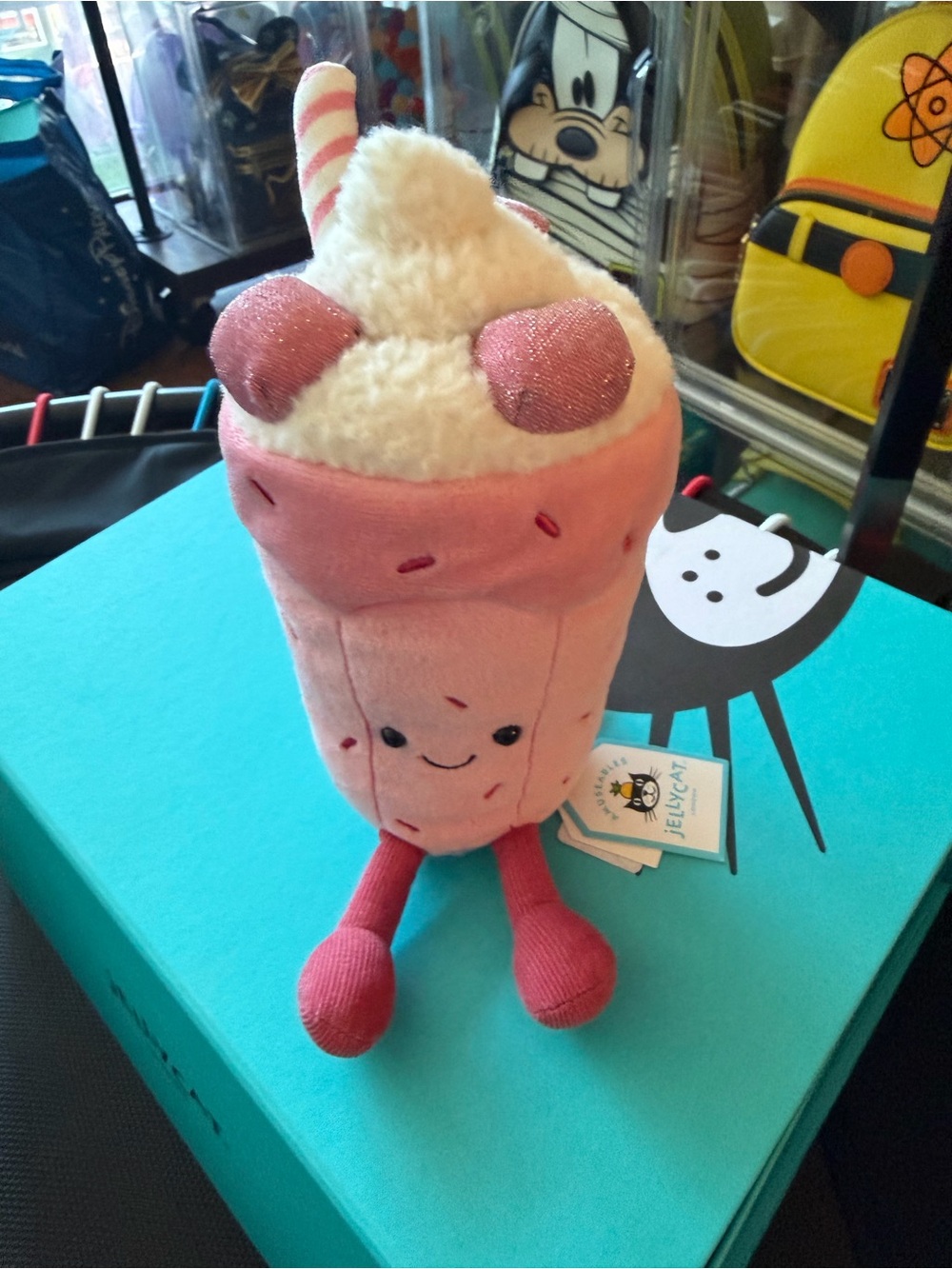 Jellycat FAO Schwartz Bubecca Pink Milkshake, NWT- 100% AUTHENTIC! FREE SHIPPING